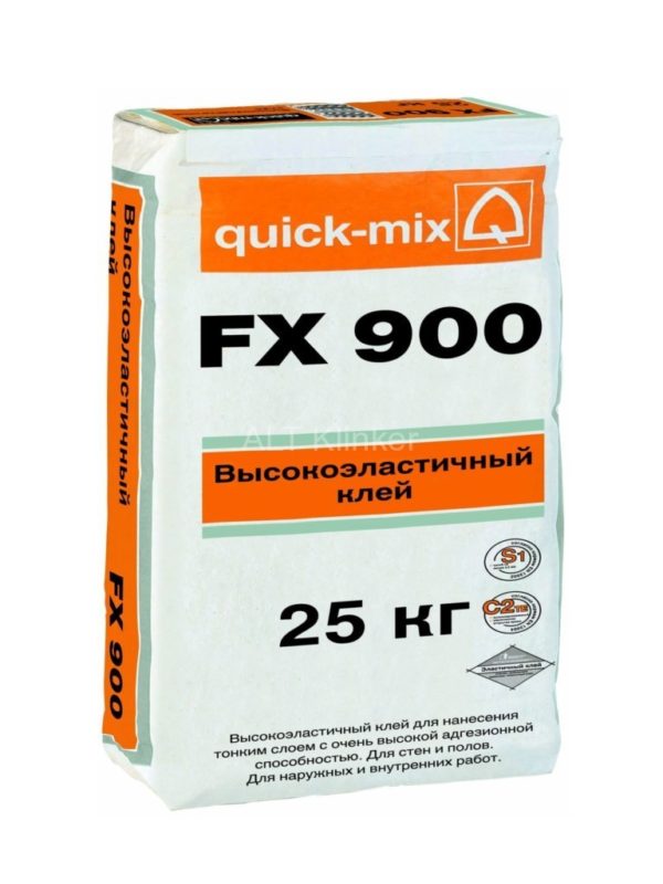 Плиточный клей FX 900 Quick-mix высокоэластичный